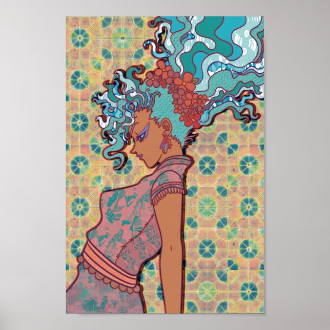 Flowing Hair Poster (Front)