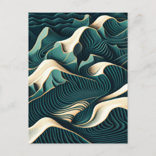 Flowing Harmony Holiday Postcard