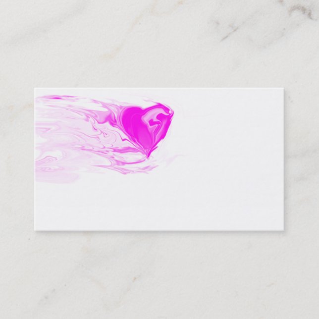 flowing  heart business card (Front)