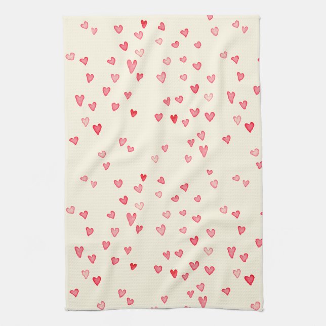Flowing Hearts Kitchen Towel 16" x 24" (Vertical)