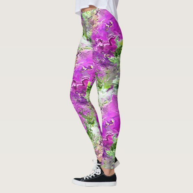 Flowing Petunias..... Leggings (Left)