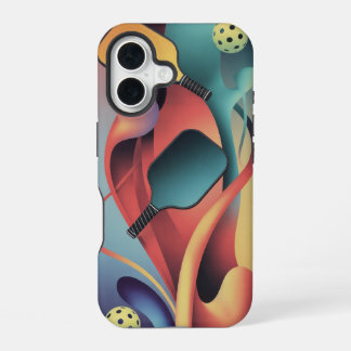 Flowing Pickleball Court Energy Art Phone Case
