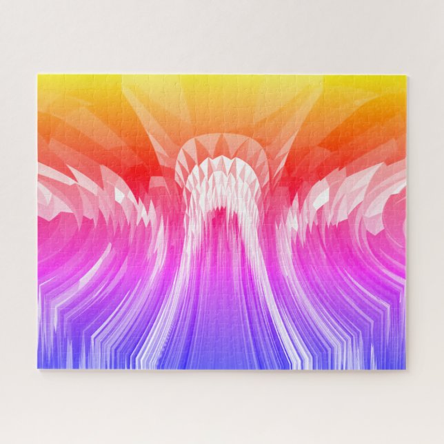 Flowing rainbow jigsaw puzzle (Horizontal)