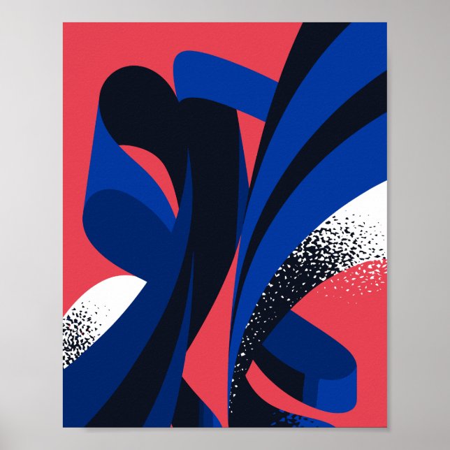 Flowing Ribbons Poster (Front)