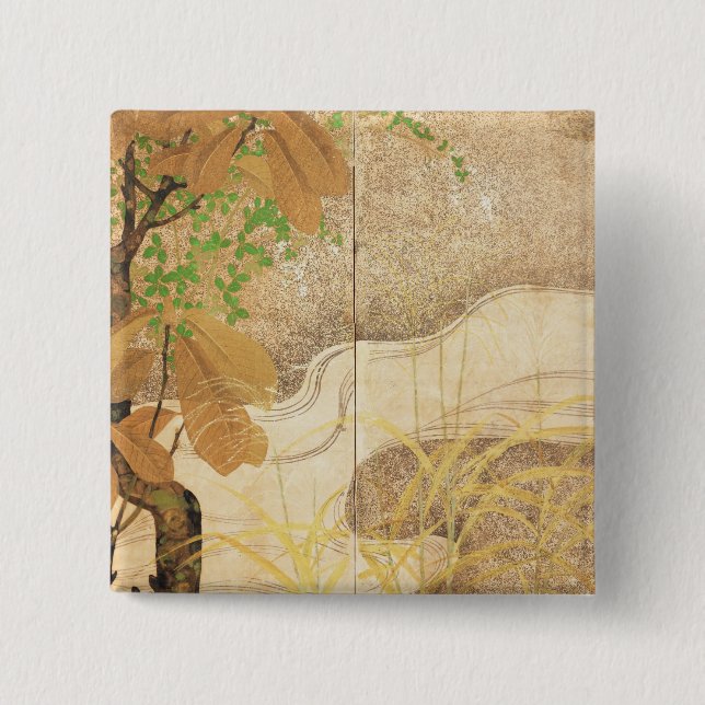 Flowing River 15 Cm Square Badge (Front)