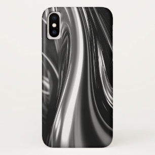 Flowing Silver Metal Case-Mate iPhone Case