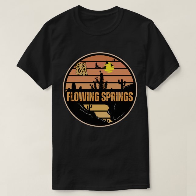 Flowing Springs, Arizona T-Shirt (Design Front)