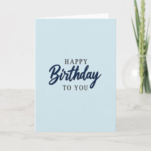 Flowing Text Birthday Card