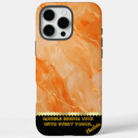Flowing vibrant orange marble patterns