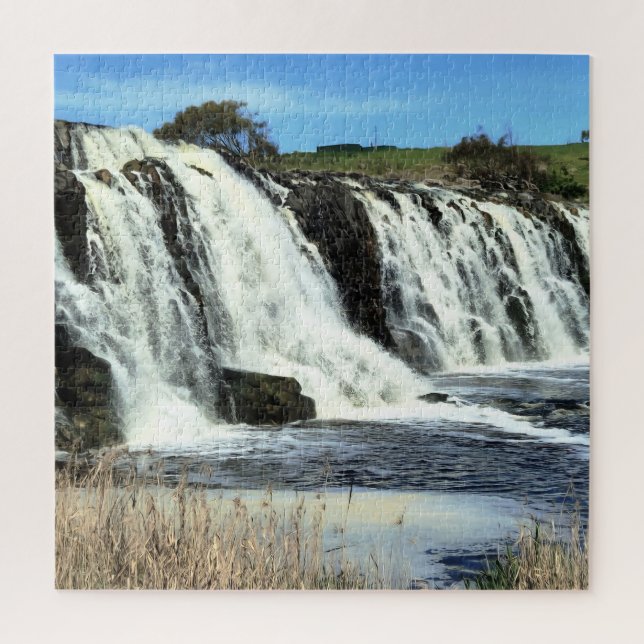 Flowing Waters of Hopkins Falls Jigsaw Puzzle (Vertical)