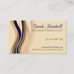 Flowing Waves Consultant Business Card