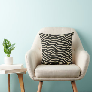 Flowing Zebra Pattern Cushion