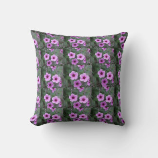 "Flowly Elegance: Custom Throw Pillow for Effortle