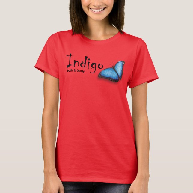Flowy Indigo T-Shirt (Front)