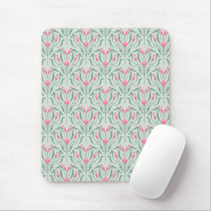 Flowy Pink Bud Mouse Pad