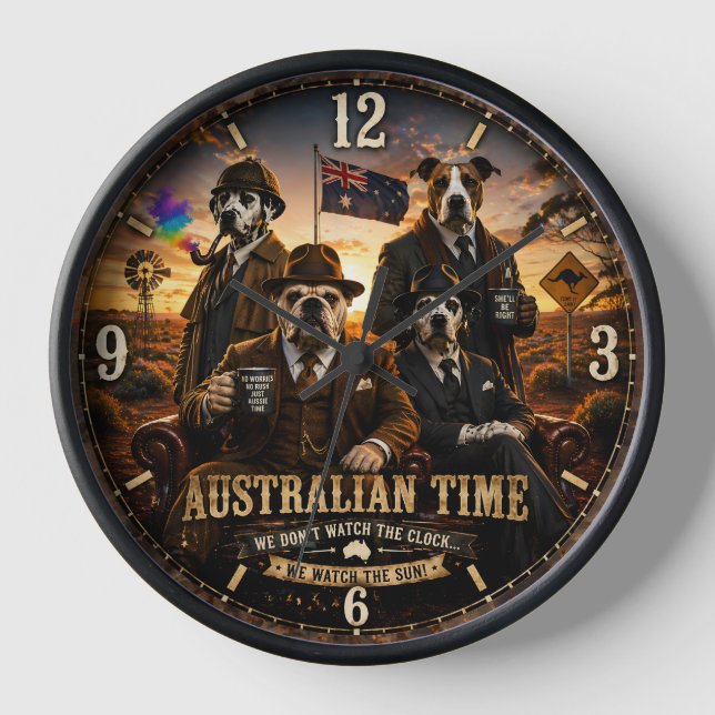 Floxy and Starks plus Benjamin and buttons clock (Front)