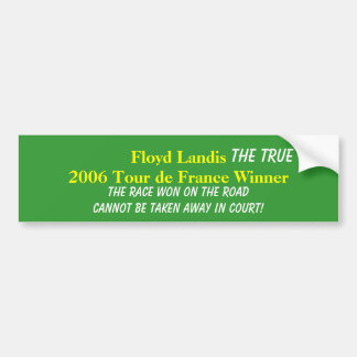 Floyd Landis 2006 Tour de France W... - Customised Bumper Sticker
