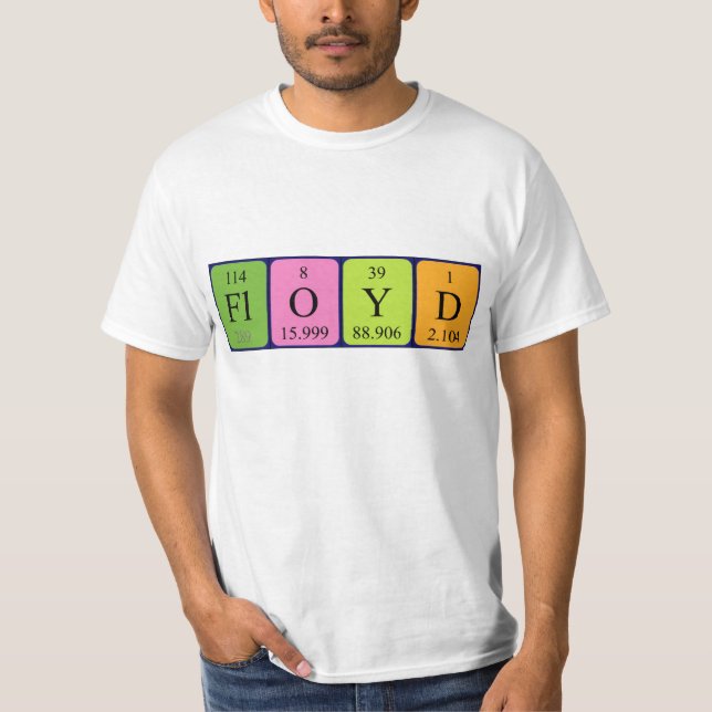 Floyd periodic table name shirt (Front)