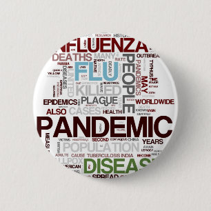 Flu 6 Cm Round Badge