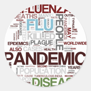 Flu Classic Round Sticker
