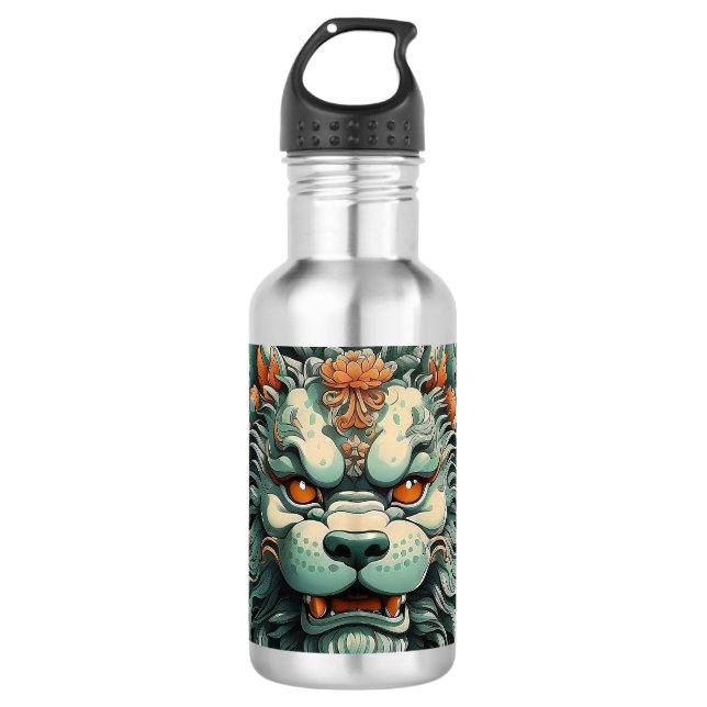 Flu Lion of Wisdom  532 Ml Water Bottle (Front)
