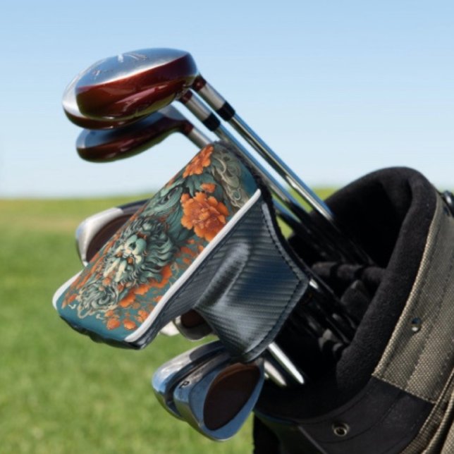Flu Lion of Wisdom  Golf Head Cover (Asian Lion Head Putter D: 6" l x 5"w x 3"h Polyester, cotton, and marine vinyl. Made in the USA.
)