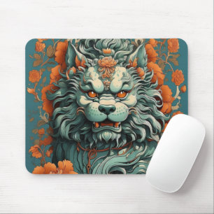 Flu Lion of Wisdom Mouse Pad