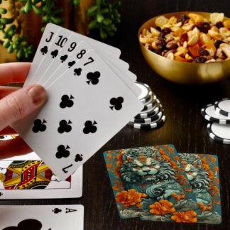 Flu Lion of Wisdom Playing Cards