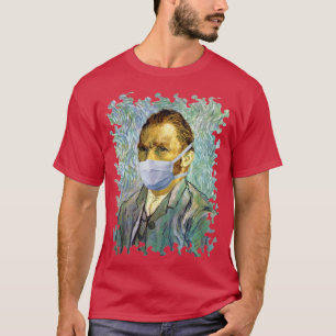Flu Season Van Gogh Self Portrait With Mask Spoof T-Shirt