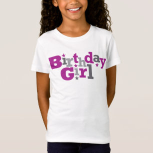 Fluctuating Type Birthday Girl Shirt