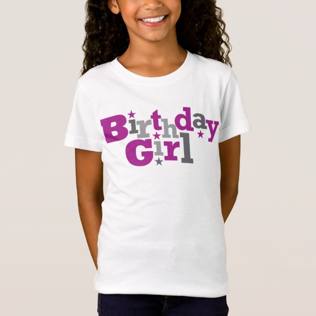 Fluctuating Type Birthday Girl Shirt (Front)