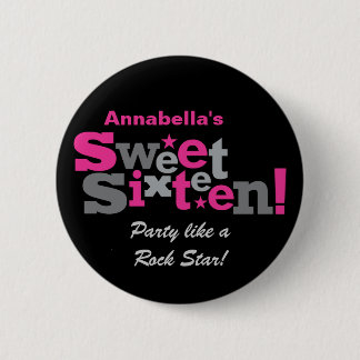 Fluctuating Type Sweet 16 Button