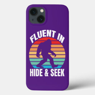 Fluent in Hide and Seek Funny Bigfoot iPhone 13 Case