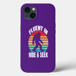Fluent in Hide and Seek Funny Bigfoot  iPhone 13 Case