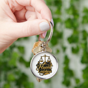 Fluent in Legalese Funny Lawyer Key Ring