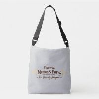 Fluent in Meows & Purrs Funny Cat Lover Gift