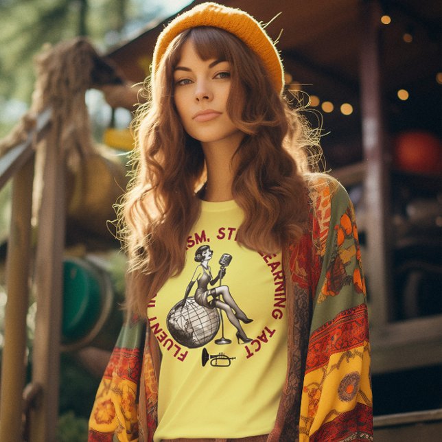 FLUENT IN SARCASM STILL LEARNING TACT T-Shirt (Rock our 'FLUENT IN SARCASM' tee - perfect diplomacy with a dash of irony!)