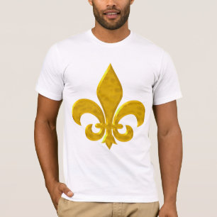Fluer De Lis Hammered Gold T-Shirt