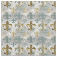 Fluer de Lis | Soft Blue & Gold