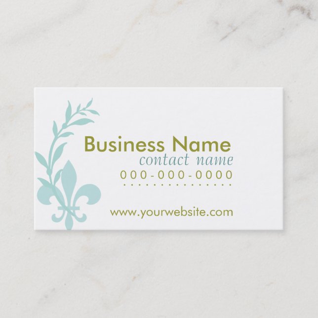 Fluer di lis Business Card (Front)