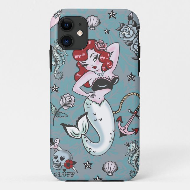 Fluff Molly Mermaid Iphone 5 case (Back)