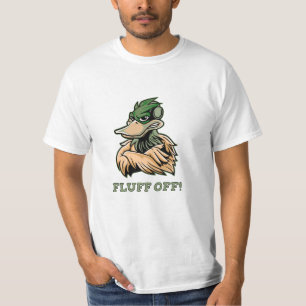 Fluff Off Funny Duck t-shirt design