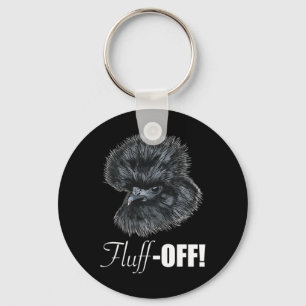 Fluff-off Funny Silkie Chicken Gift Tee For Ntam H Key Ring