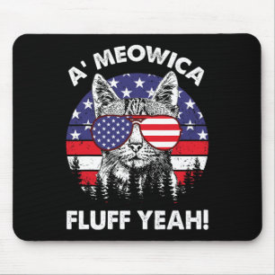 Fluff Yeah Patriotic American 4th Of July G Mouse Pad
