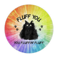 Fluff You You Fluffin Fluff Kitty Cat  Cutting Boa
