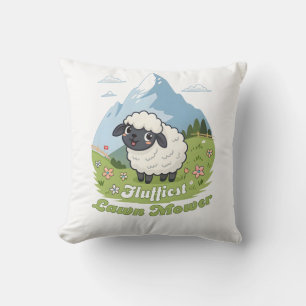 Fluffiest Lawn Mower – Adorable Blacknose Sheep Cushion
