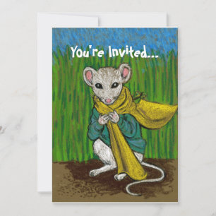 Fluffim Mouse Invitation Card