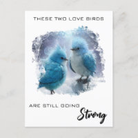 *~* Fluffy Anniversary Love Birds AP54 Art 