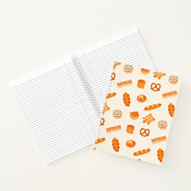 Fluffy Bakery Bread Variety Japanese Style Snack Notebook (Inside)