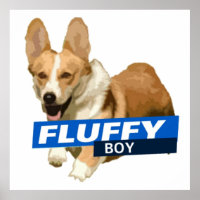 Fluffy Boy Brooklyn Nine Nine Cheddar Sticker